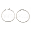 Tarnish Resistant 304 Stainless Steel Big Hoop Earrings EJEW-F105-06P-3