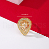 Brass Pave Cubic Zirconia Finger Rings for Women WB6134-2