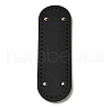 PU Leather Oval Long Bottom for Knitting Bag DIY-K079-01C-1