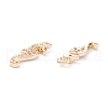 Rack Plating Brass Micro Pave Cubic Zirconia Pendants ZIRC-C026-01LG-2