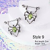 316L Surgical Stainless Steel Pave Yellow Green Cubic Zirconia Nipple Stirrup FS-WGDE58A-09-1