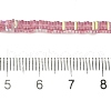 Electroplate Glass Beads Strands GLAA-B023-01A-17-4