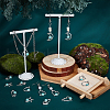   54Pcs 9 Style Alloy Resin Pendants FIND-PH0006-15-6
