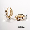 Mother's Day Jewellery Delicate Pearl Hoop Earrings Fashionable Cute Sweet Ear Jewelry Accessories JZ7732-1-1