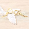 Brass Stick Hoop Earrings EJEW-Z121-12G-3