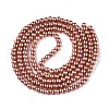 Baking Painted Pearlized Glass Pearl Round Bead Strands HY-Q003-4mm-50-A-3