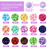 300Pcs 15 Colors Opaque Acrylic Beads SACR-TA0001-13-4