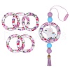 5Pcs Ring Food Grade Eco-Friendly Silicone Focal Beads JX893H-1