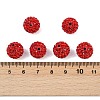 Polymer Clay Rhinestone Beads RB-C1438-12mm-A21-2