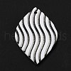 Stripe Pattern Opaque Acrylic Pendants SACR-P014-18A-2