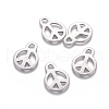 Non-Tarnish 201 Stainless Steel Pendants STAS-D0002-21P-1