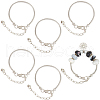 SUNNYCLUE 6Pcs Brass European Style Bracelet Jewelry Making PPJ-SC0001-02-1