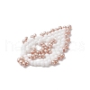 Seed Beads Beaded Charms PALLOY-MZ00285-02-4