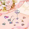 Unicraftale 32Pcs 8 Style  Valentine's Day Ion Plating(IP) 201 Stainless Steel & Alloy Pendants STAS-UN0039-03-2
