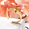 304 Stainless Steel Open Cuff Rings for Women RJEW-R010-04G-1