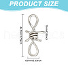 FIBLOOM 30Pcs Tibetan Style Alloy Knot Link Connector Charms FIND-FI0001-05-2