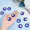 ARRICRAFT 10Pcs Handmade Lampwork Evil Eye Pendants FIND-AR0004-18-2
