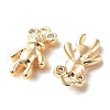 Rack Plating Brass Micro Pave Cubic Zirconia Pendants KK-K333-85G-2