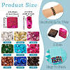 180Pcs 9 Colors 2-Hole Drawbench Glass Seed Beads SEED-TA0001-06-4