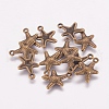 Tibetan Style Alloy Pendants TIBEP-LF0463YKG-AB-FF-2