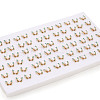 Brass Natural Pearl Stud Earrings PEAR-N020-08E-5