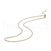 Ion Plating(IP) 304 Stainless Steel Cable Chain Necklace for Men Women STAS-B039-05G-1