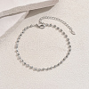 Elegant Brass Ball Link Chain Anklets for Women's Daily Commute Outfit JB5615-2-3
