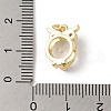 Rack Plating Brass Micro Pave Clear Cubic Zirconia Charms KK-B092-27G-3