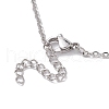 Crystal Stone Cage Pendant Necklaces NJEW-JN04758-03-4