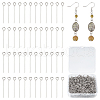 1000Pcs 304 Stainless Steel Eye Pins STAS-UN0058-28P-01-1