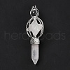 Natural Quartz Crystal Big Pendants G-I322-07P-07-3