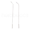 Tarnish Resistant Long Chain with Rectangle Bar Dangle Stud Earrings EJEW-A067-16P-4