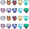 50Pcs 10 Colors Cubic Zirconia Pointed Back Cabochons ZIRC-CJ0001-24-2