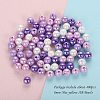 400Pcs 4 Colors Opaque Acrylic Beads MACR-SZ0001-79C-2