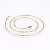 304 Stainless Steel Cable Chains Necklaces NJEW-F226-04G-06-1