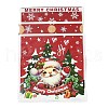 Christmas Santa Claus Plastic Packing Pouches Drawstring Bags ABAG-Q053-03B-2