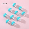 10Pcs Mushroom Silicone Focal Beads JX901I-01-1