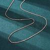 Long-Lasting Plated Brass Curb Chain Necklaces NJEW-K112-07RG-NF-1
