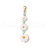 Natural Freshwater Shell Enamel Pendants PALLOY-JF03481-01-1