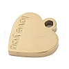 304 Stainless Steel Charms STAS-I325-136A-G-2