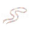 Spray Painted Acrylic Curb Chain AJEW-EH00384-3