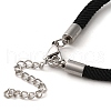 Milan Cord & 304 Stainless Steel Bracelets Making MAK-H004-02F-P01-3