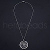 Non-Tarnish 201 Stainless Steel Pendant Necklaces NJEW-S105-JN601-45-1-2
