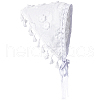 Flower Decor Lace Triangle Bandanas OHAR-WH20005-08A-1