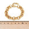 304 Stainless Steel Rolo Chain Bracelets for Women BJEW-C104-01E-G-3
