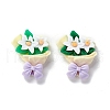 Opaque Resin Cabochons RESI-M025-06-2