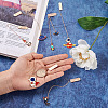 Beadthoven 8Pcs 8 Style Planet & Astronaut & Rocket Zinc Alloy Bookmarks AJEW-BT0001-02-12