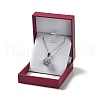 Wood Cover with PU Leather Jewelry Packaging Boxes CON-M009-03-3
