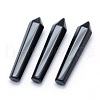 Natural Obsidian Pointed Beads G-P393-M04-1