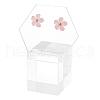 Acrylic Earring Display Stands Cube EDIS-WH0032-16A-8